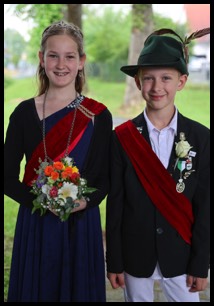 Kinderkönigspaar Lea Schlak und Maximilian Hennig